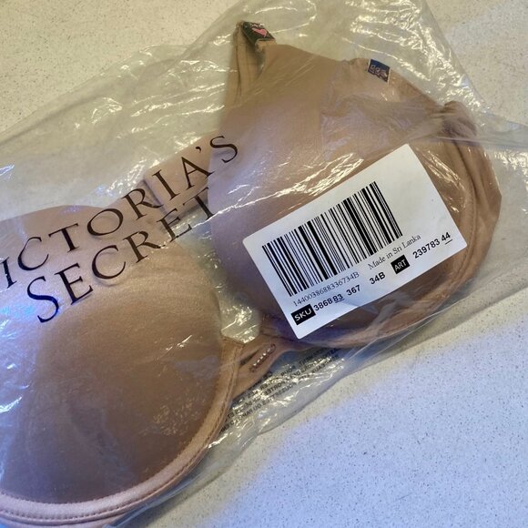 Victoria’s Secret Very Sexy Push Up Bra Nude Size 34B New With Tags & Packaging - Picture 5 of 14